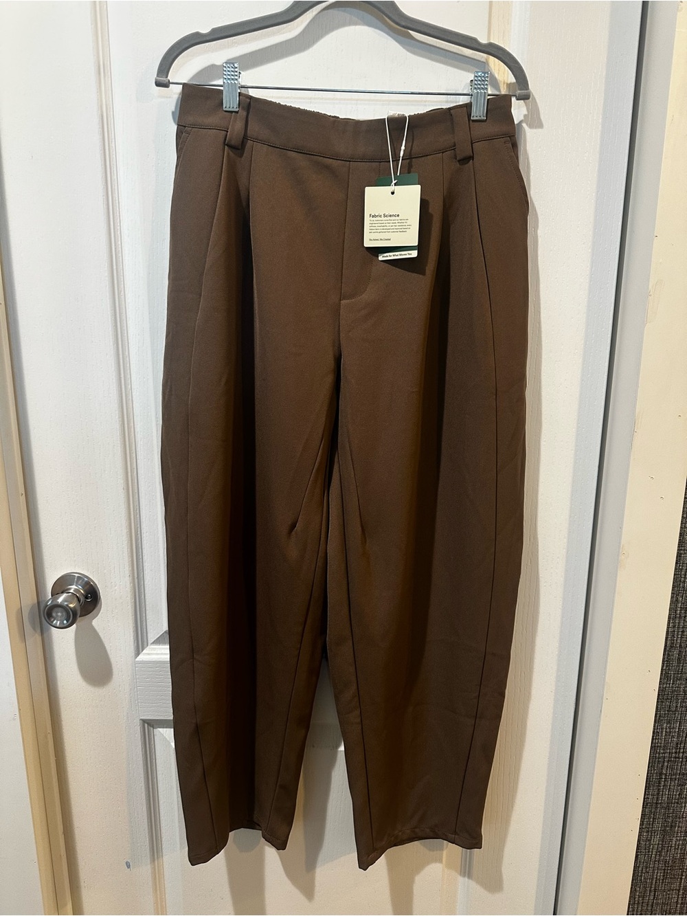 HALARA Women’s Dark Brown Tailored Dress Pants
